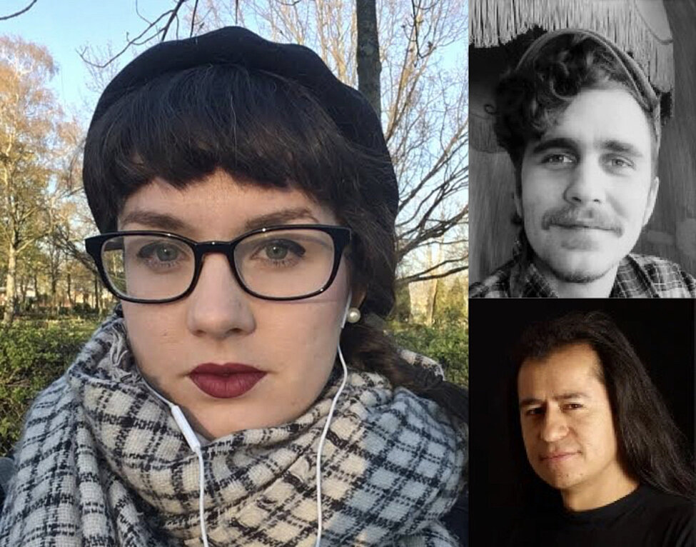 Anna Hultman, Mikael Berger och Juan Mendoza Tre porträtt: Anna Hultman, Mikael Berger och Juan Mendoza