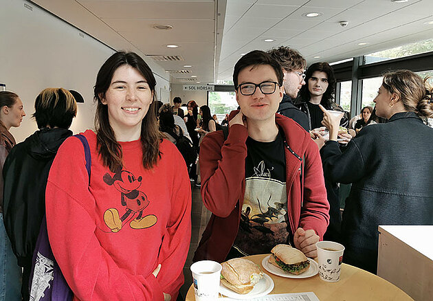 Ava Darley från universitetet i York och Richard Shevkun från Regensburgs universitet.